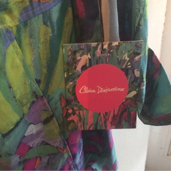 Colorful Abstract Button-Up Shirt - Picture 4 of 6